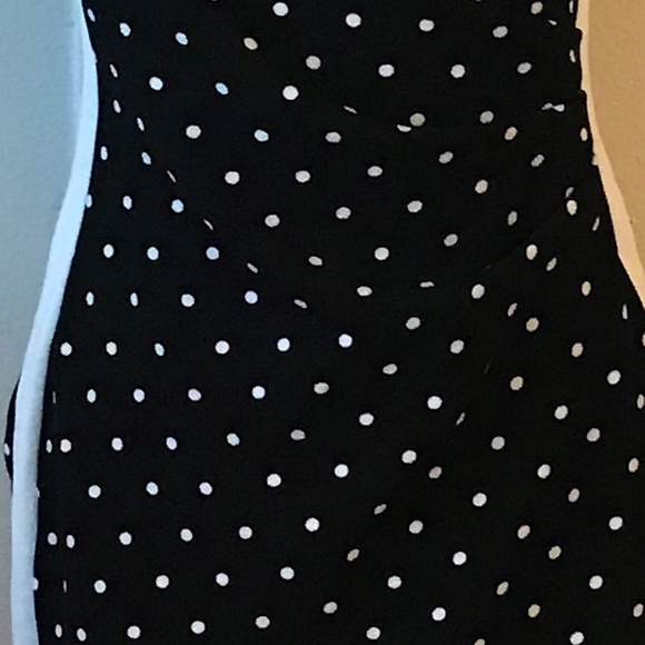 Black and White Polka Dot Dress - Picture 4 of 4